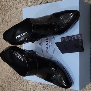 Prada Patent Leather Booties- Size 38 (Fits US 8)